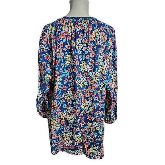 St. John's Bay Floral Blouse Women's Top. Size 2X. Plus Size. - Picture 4 of 8
